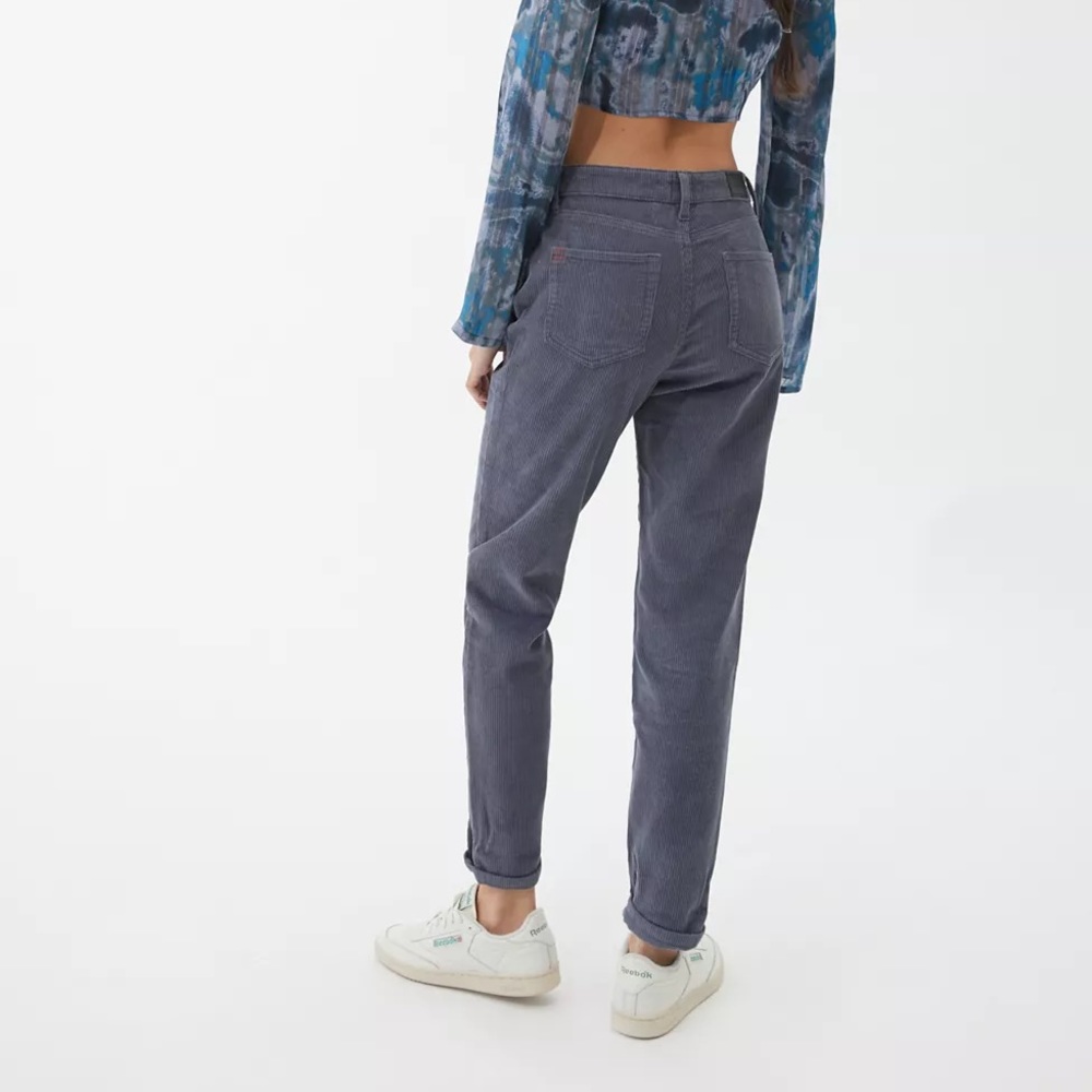 BDG Navy Corduroy High-Waisted Mom Pant